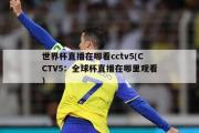 世界杯直播在哪看cctv5(CCTV5：全球杯直播在哪里观看)